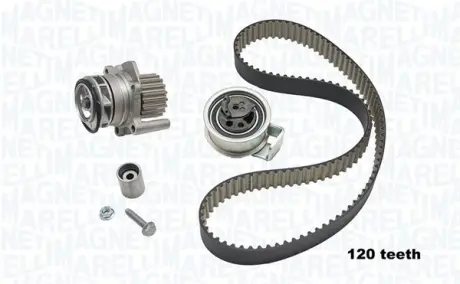 Водяной насос + комплект зубчатого ремня MAGNETI MARELLI 341404770002