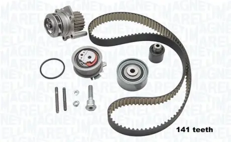 Водяной насос + комплект зубчатого ремня MAGNETI MARELLI 341405860001
