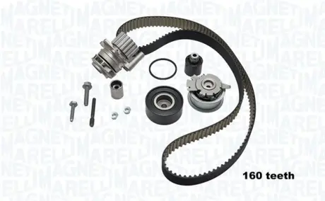 Водяной насос + комплект зубчатого ремня MAGNETI MARELLI 341406440001
