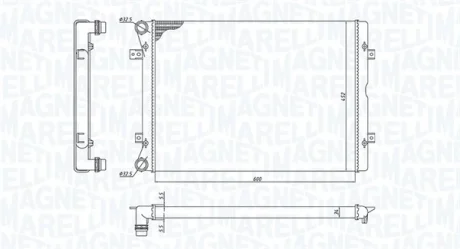 Радіатор MAGNETI MARELLI 350213196100