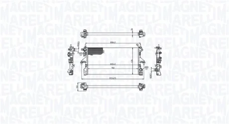 Радіатор двигуна CITROEN JUMPER II PEUGEOT BOXER 2.0D/2.2D 07.15- MAGNETI MARELLI 350213216700