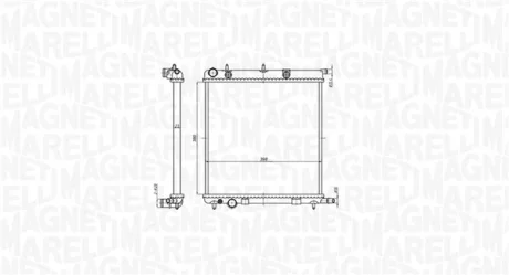 Радіатор CITROEN C3 PEUGEOT 207 [] MAGNETI MARELLI 350213819000