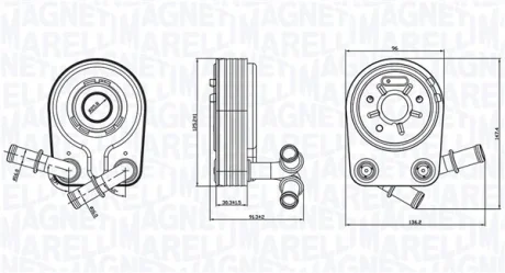 Масляний радіатор MAGNETI MARELLI 350300000100