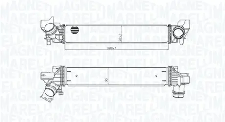Інтеркулер MINI (F55), (F56), (F57), CLUBMAN (F54), COUNTRYMAN (F60) 1.2/1.5 12.13- MAGNETI MARELLI 351319205450