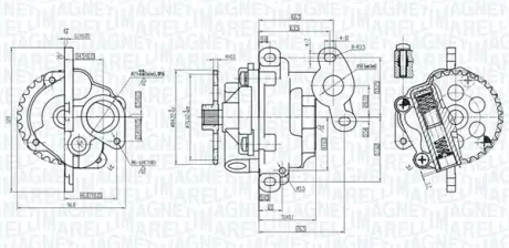 OP0011 Масляный насос MAGNETI MARELLI 351516000011