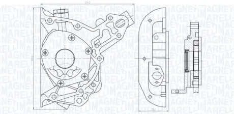 OP0025 Масляный насос MAGNETI MARELLI 351516000025