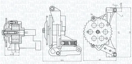 OP0032 Масляный насос MAGNETI MARELLI 351516000032