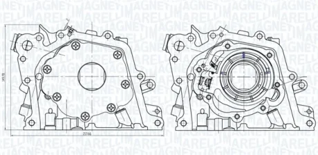 FORD Помпа масла C-Max/Focus/Kuga 1,5-1,6EcoBoost 10- MAGNETI MARELLI 351516000075