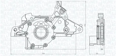 KIA Оливний насос CARENS II 1.6 02- MAGNETI MARELLI 351516000103