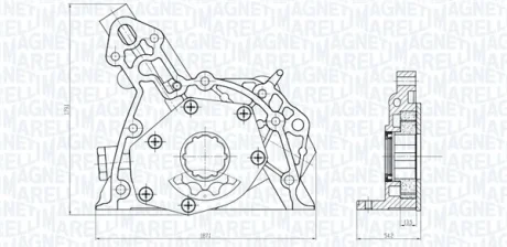 OPEL Оливний насос ASTRA G 1.8 00-, ASTRA H 1.8 04-, VECTRA B 1.8 95-, VECTRA C 1.8 02-, AUDI, BMW MAGNETI MARELLI 351516000143