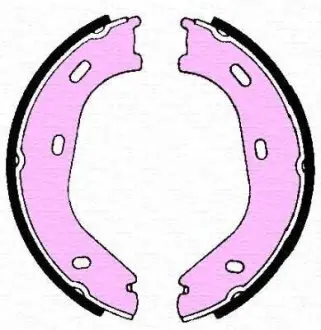 Brake shoes. Колодки тормозные, барабанный тормоз MAGNETI MARELLI 360219192016