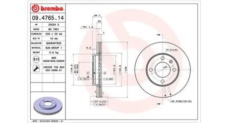 Тормозной диск MAGNETI MARELLI 360406000900