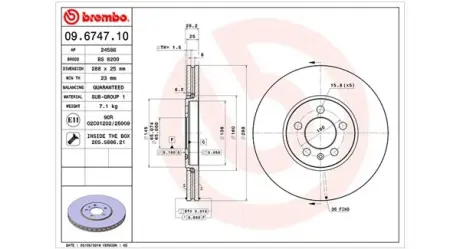 Тормозной диск MAGNETI MARELLI 360406009300