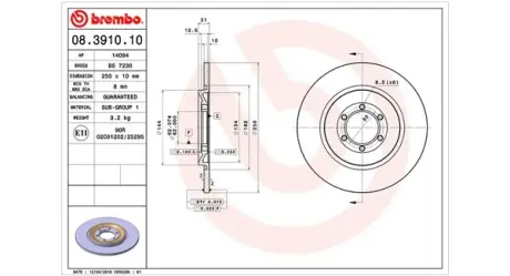Тормозной диск MAGNETI MARELLI 360406009700