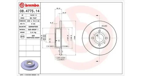Тормозной диск MAGNETI MARELLI 360406010200