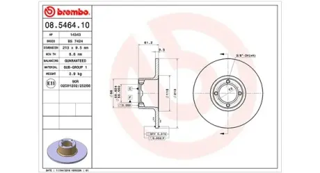 Тормозной диск MAGNETI MARELLI 360406014000