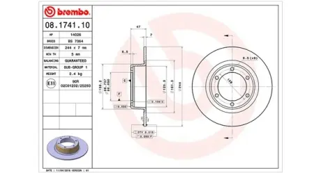 Тормозной диск MAGNETI MARELLI 360406017500