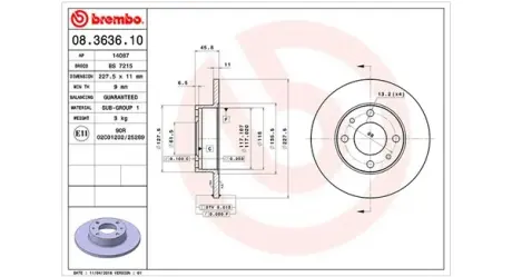 Тормозной диск MAGNETI MARELLI 360406020400
