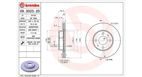Тормозной диск MAGNETI MARELLI 360406021200