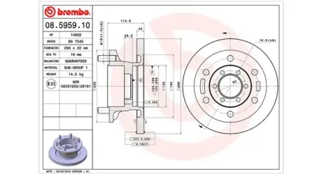 Тормозной диск MAGNETI MARELLI 360406022800