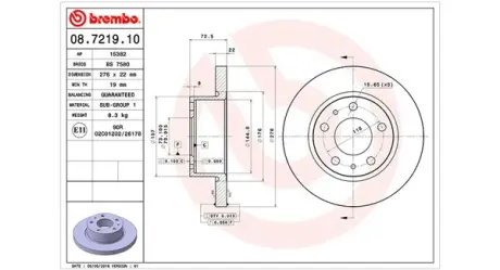 Тормозной диск MAGNETI MARELLI 360406023200