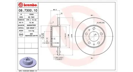 Тормозной диск MAGNETI MARELLI 360406023300