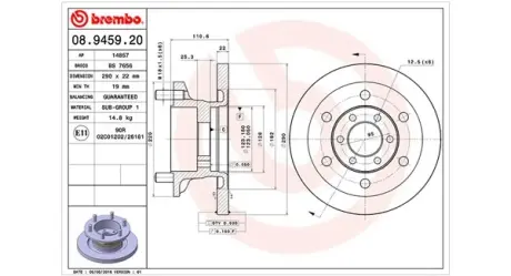 Тормозной диск MAGNETI MARELLI 360406024000