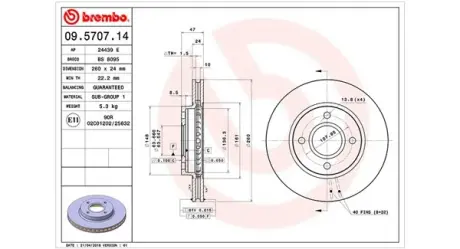 Тормозной диск MAGNETI MARELLI 360406025300