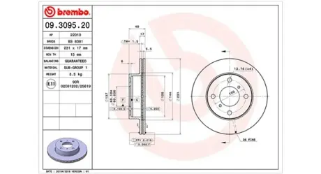Тормозной диск MAGNETI MARELLI 360406027300