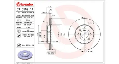 Тормозной диск MAGNETI MARELLI 360406027700