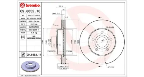 Тормозной диск MAGNETI MARELLI 360406029900
