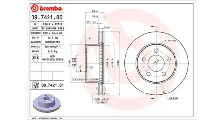 Тормозной диск MAGNETI MARELLI 360406030100