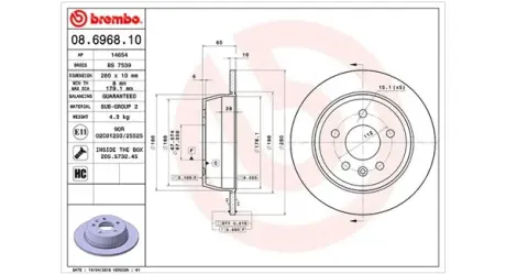 Тормозной диск MAGNETI MARELLI 360406032300