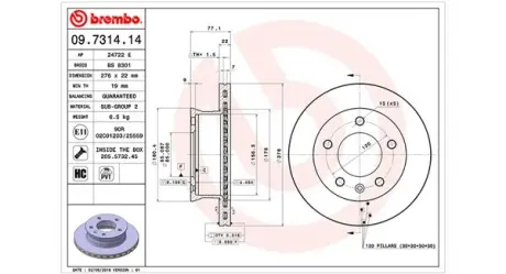 Тормозной диск MAGNETI MARELLI 360406032400