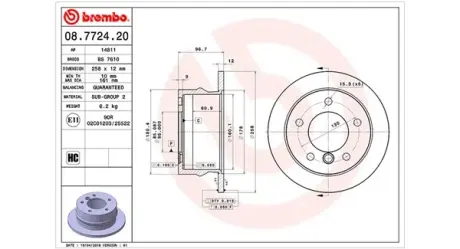 Тормозной диск MAGNETI MARELLI 360406032900