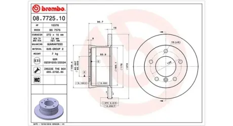 Тормозной диск MAGNETI MARELLI 360406033000