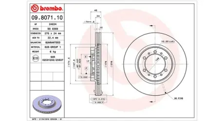 Тормозной диск MAGNETI MARELLI 360406034400