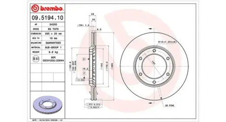 Тормозной диск MAGNETI MARELLI 360406034600