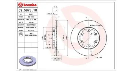 Тормозной диск MAGNETI MARELLI 360406034800