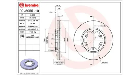 Тормозной диск MAGNETI MARELLI 360406035000