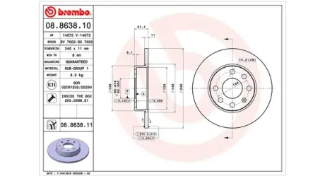 Тормозной диск MAGNETI MARELLI 360406039200