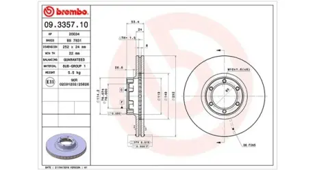 Тормозной диск MAGNETI MARELLI 360406041900