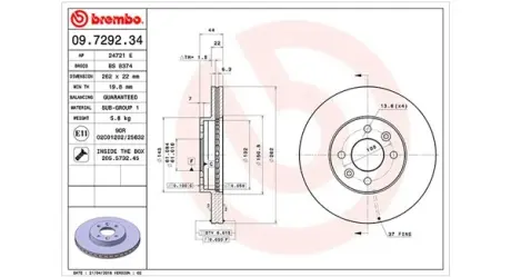 Тормозной диск MAGNETI MARELLI 360406043300