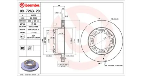 Тормозной диск MAGNETI MARELLI 360406044700