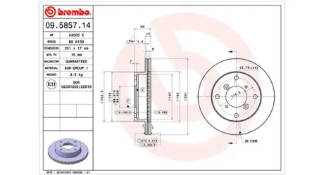 Тормозной диск MAGNETI MARELLI 360406046000