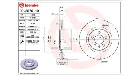 Тормозной диск MAGNETI MARELLI 360406048600