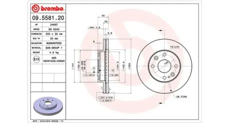 Тормозной диск MAGNETI MARELLI 360406052800