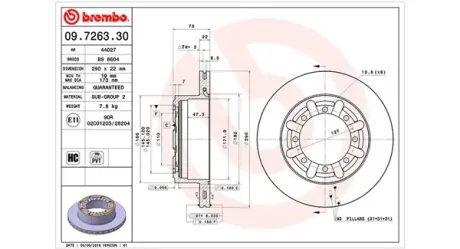 Тормозной диск MAGNETI MARELLI 360406053900
