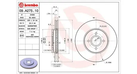 Тормозной диск MAGNETI MARELLI 360406063300