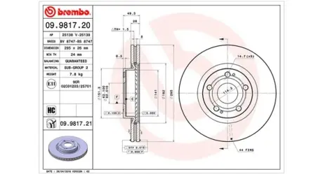 Тормозной диск MAGNETI MARELLI 360406068200